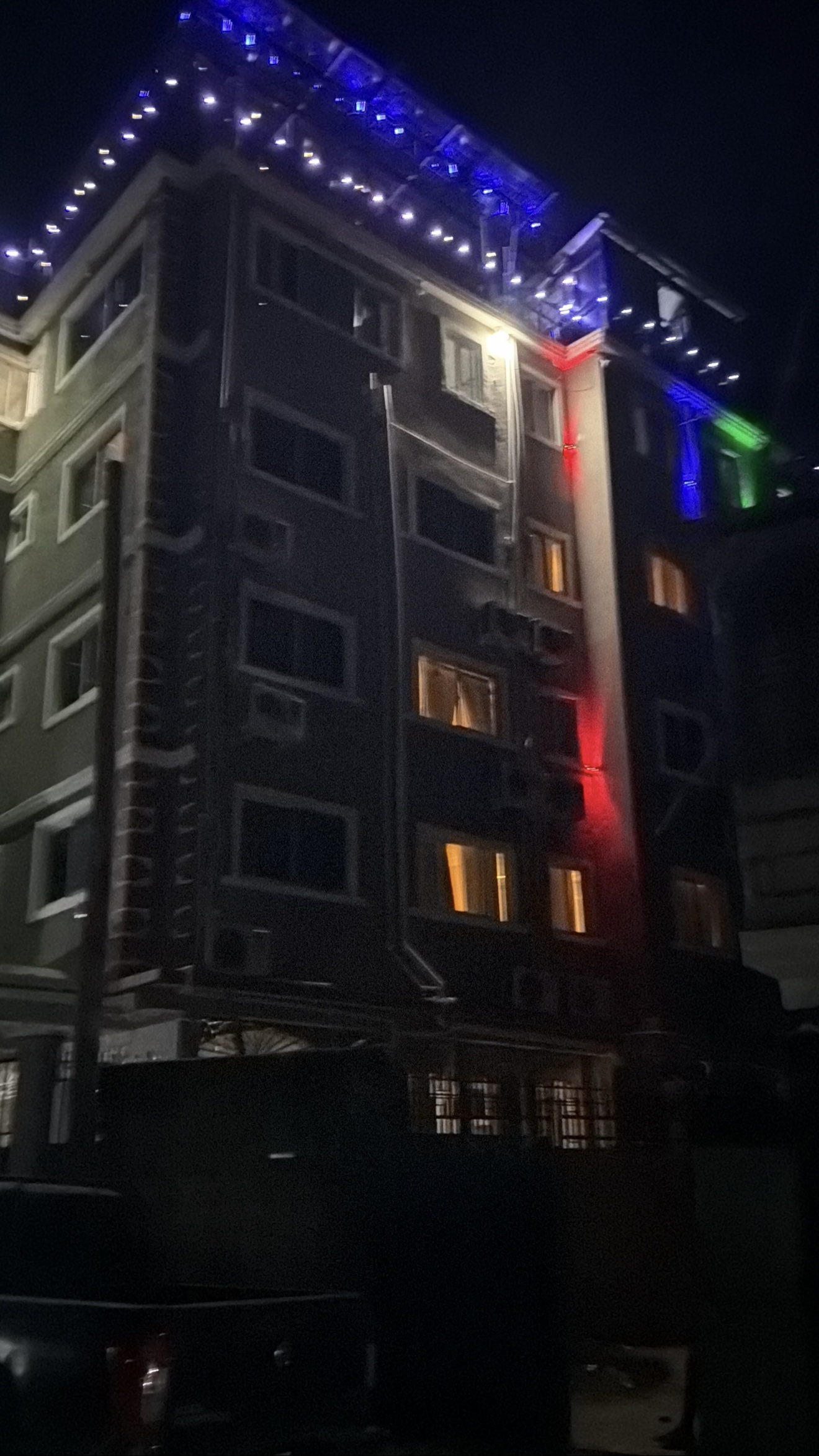 Hotel Exterior at Night