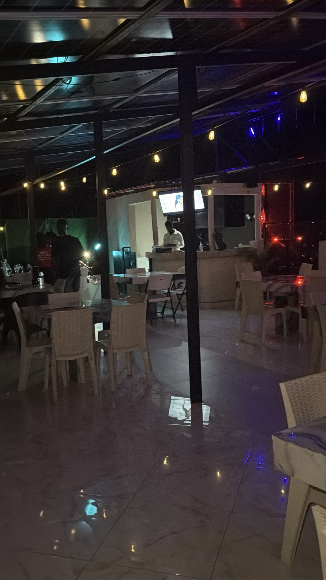 Rooftop Terrace at Night