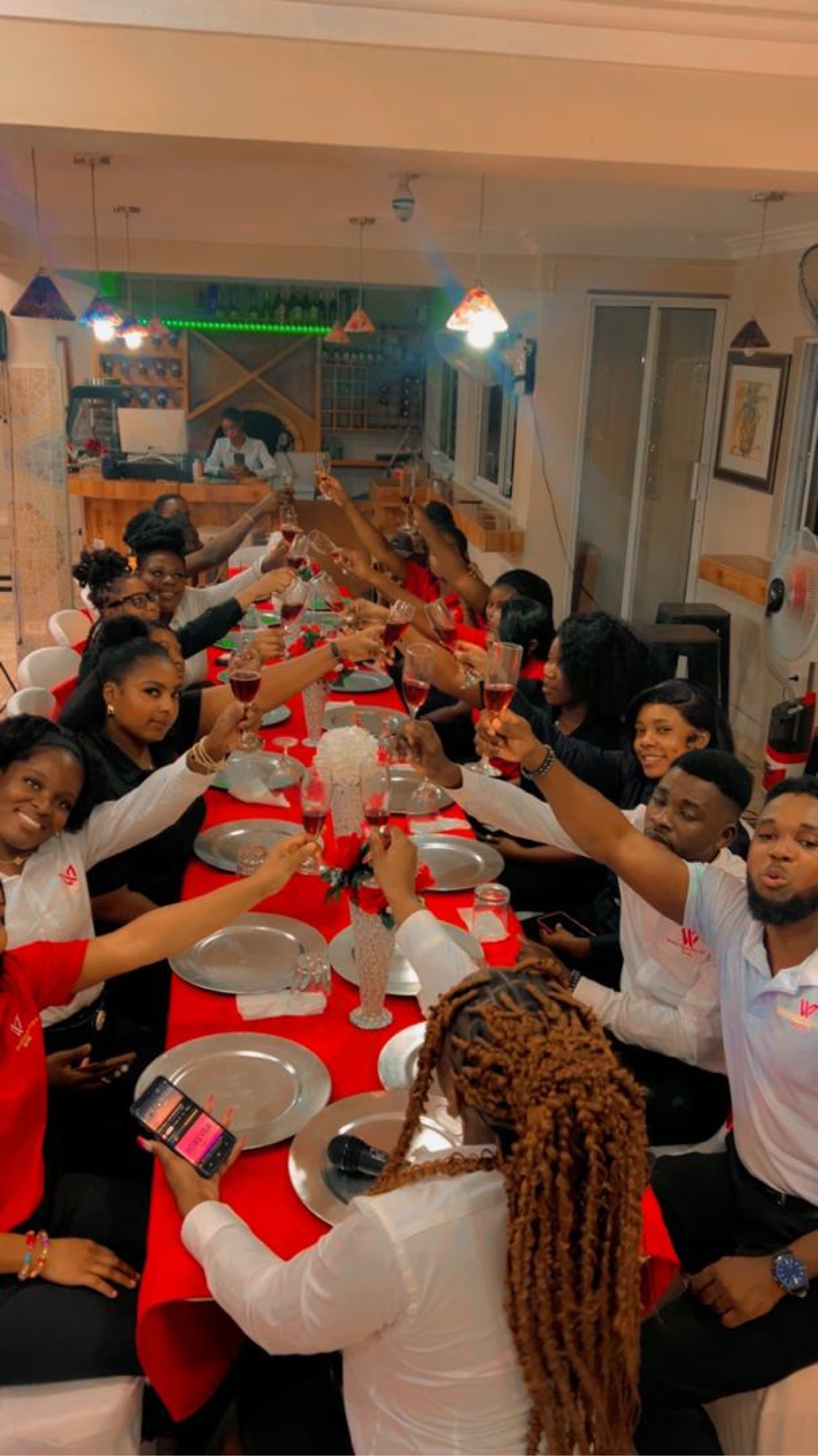 Group Celebration Toast